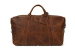 Vintage Leather Duffle Bag, Leather Travel Bag